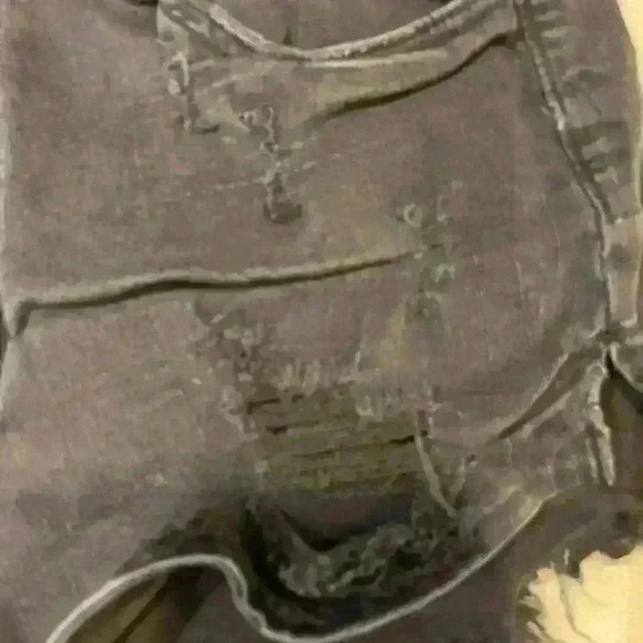 KanCan Jeans Short Dark Wash black high rise - Picture 4 of 8